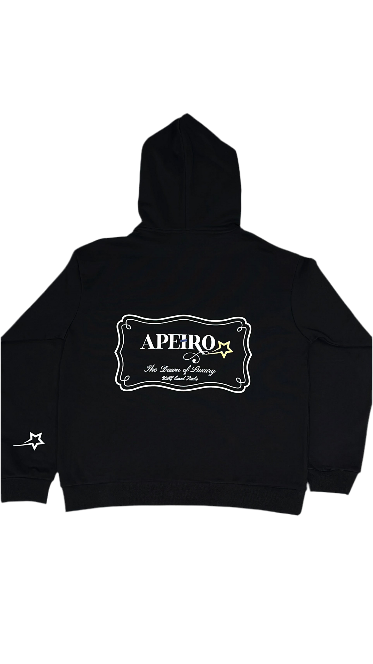 Apeiro Sliced Hoodie - Black
