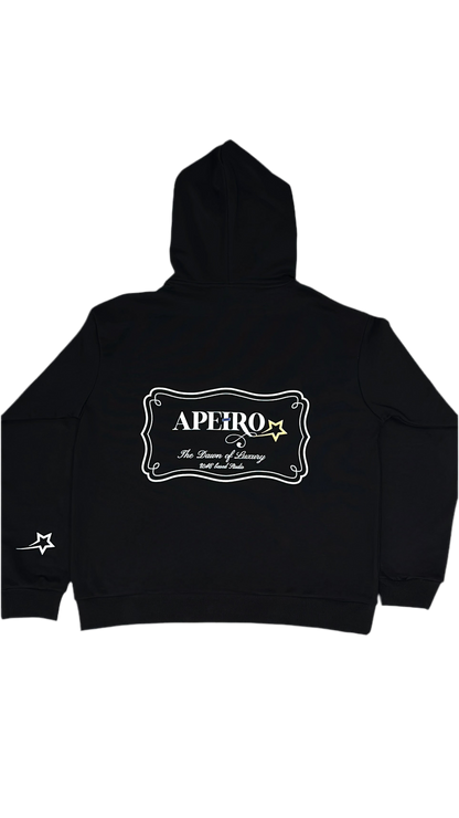 Apeiro Sliced Hoodie - Black