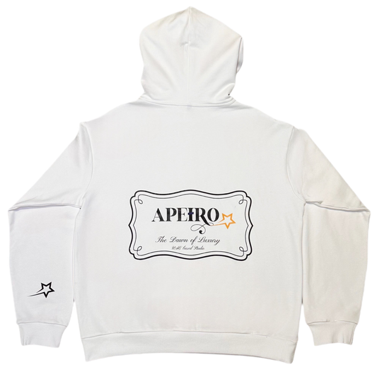 Apeiro Sliced Hoodie - White